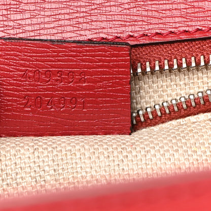 Gucci Shangai Calfskin Small Classic Bamboo Top Handle Bag Romantic Cerise 7 of 12