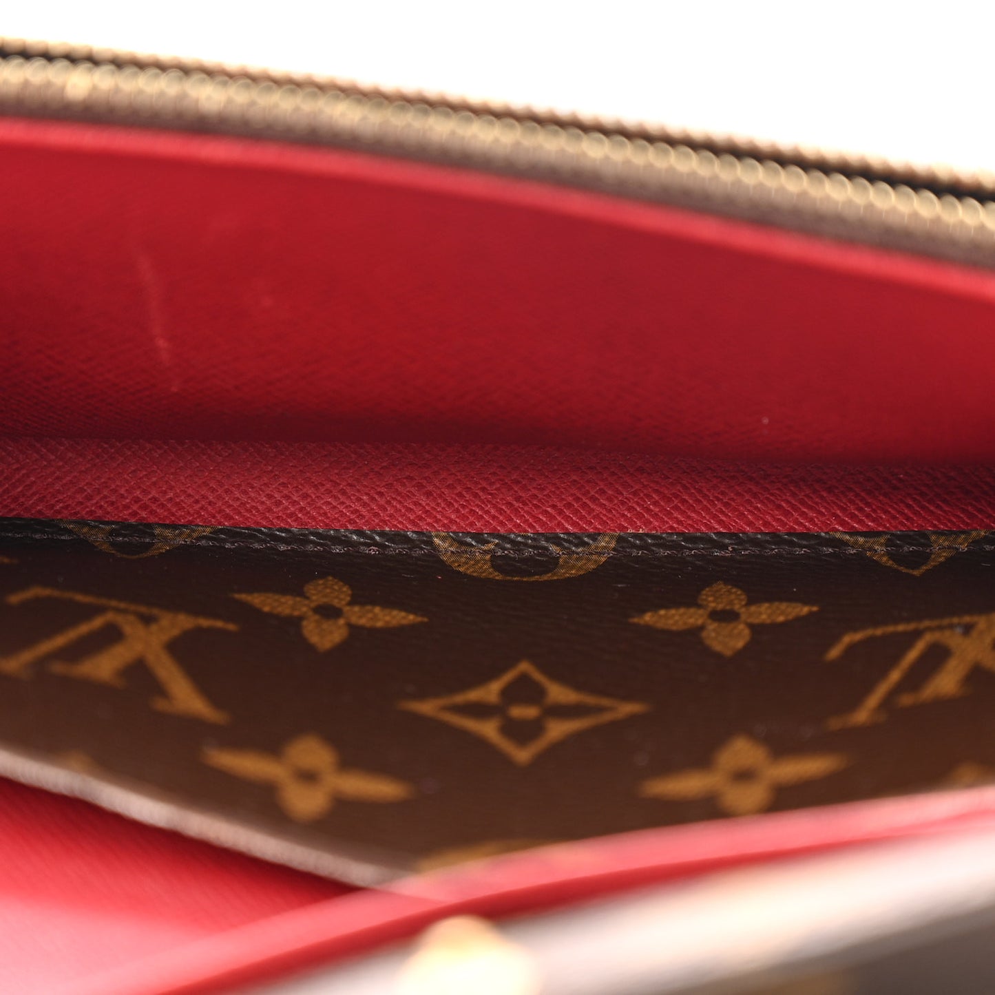 Monogram Emilie Wallet Rouge