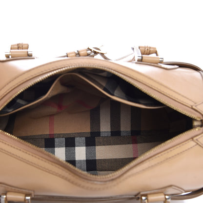 Burberry Polished Bridle Calfskin Medium Chester Bowling Bag Trench 5 of 16