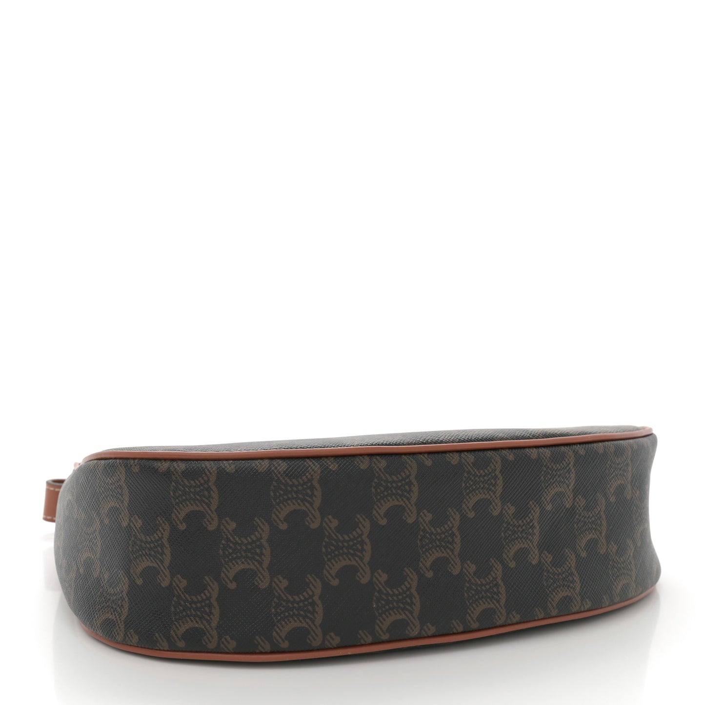 Triomphe Canvas Calfskin Ava Shoulder Bag Tan