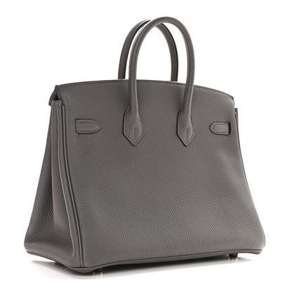 Hermes Togo Birkin 25 Etain 2 of 9