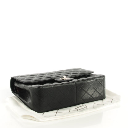 Chanel Caviar Quilted Jumbo Double Flap Black 4 of 9