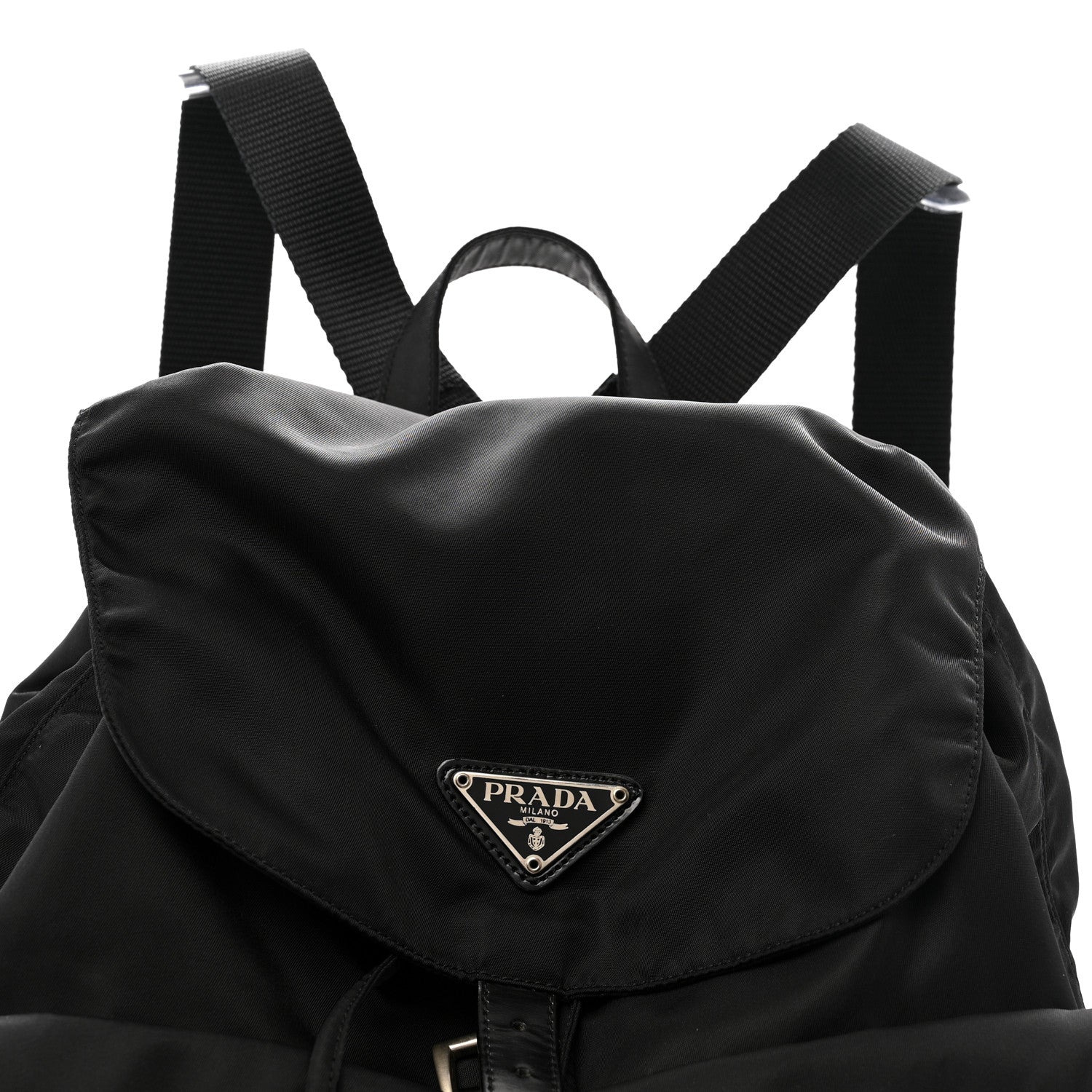 Prada Nylon Vela Medium Backpack Black 8 of 14