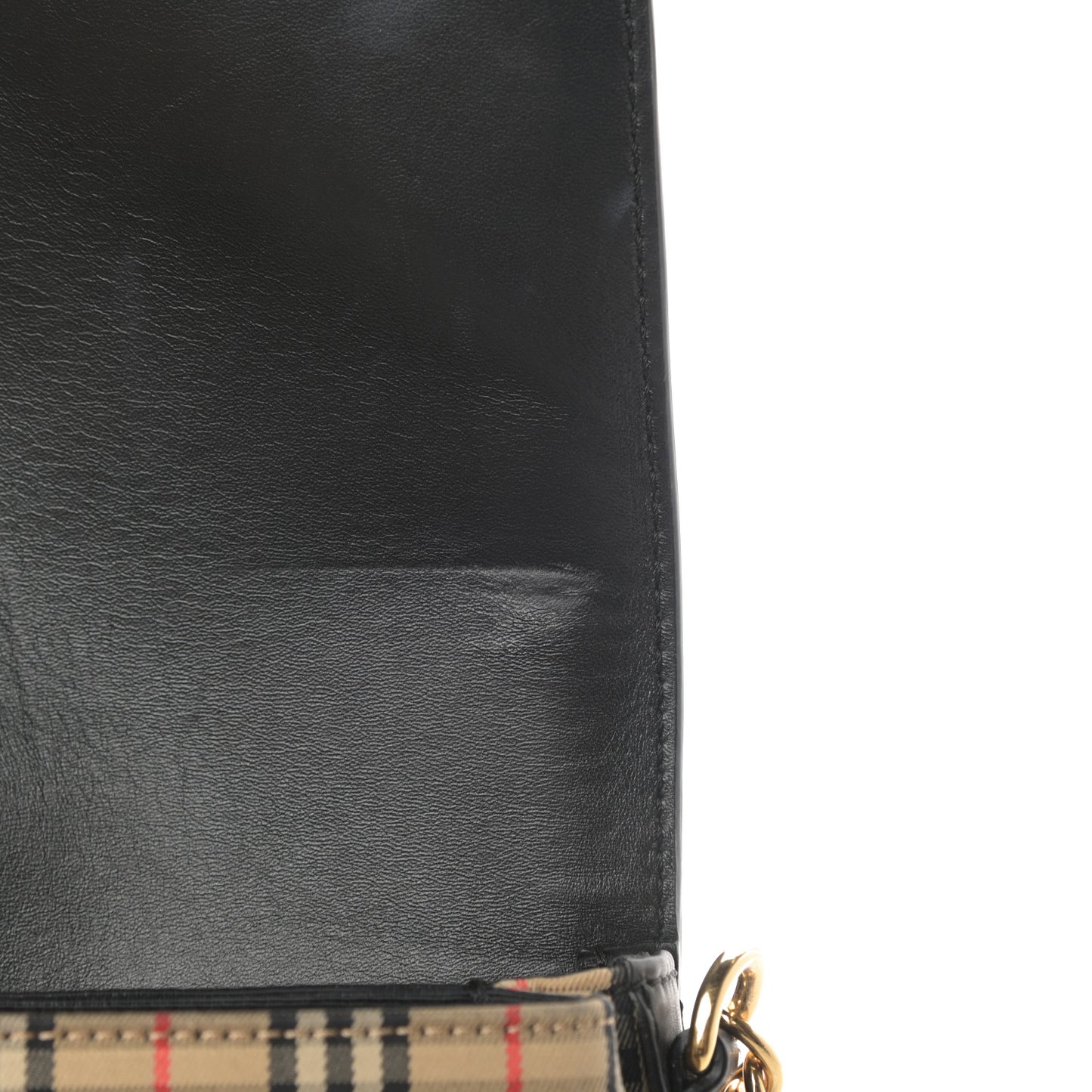 Smooth Calfskin 1983 Knight Check Link Shoulder Bag Black