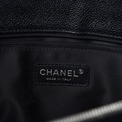 Chanel Caviar Quilted Grand Shopping Tote GST Black 10 of 12