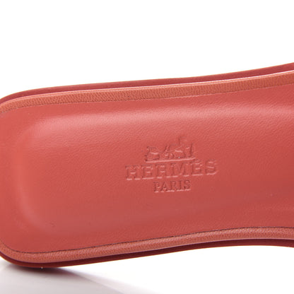 Hermes Chevre Oran Sandals 37.5 Rouge Blush 8 of 11
