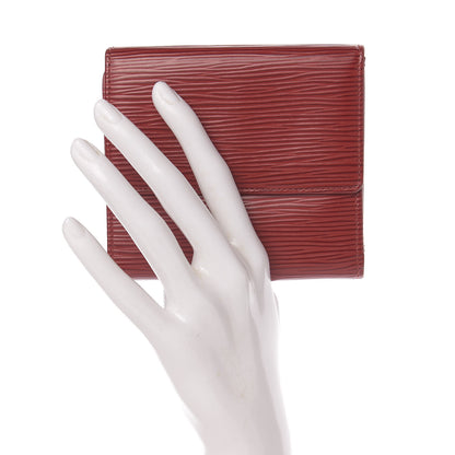 Louis Vuitton Epi Elise Wallet Castillan Red 2 of 8