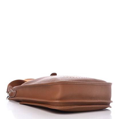 Hermes Taurillon Clemence Evelyne III PM Gold 4 of 8