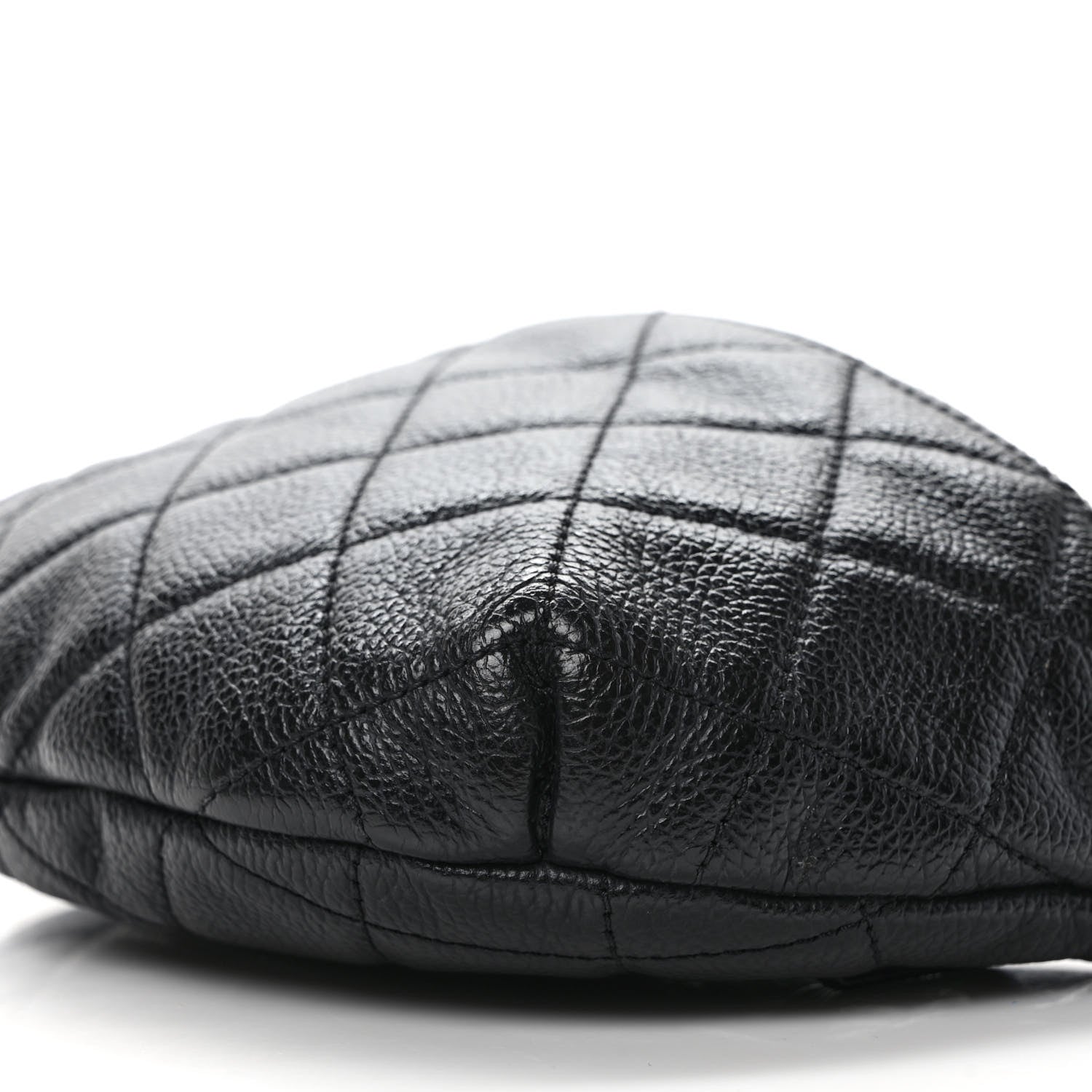 Chanel Grained Calfskin Quilted Waist Belt Bag Black 8 of 8