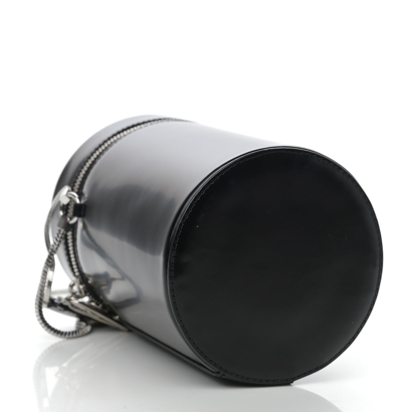 Smooth Calfskin Mini Soleil Barrel Bag Black