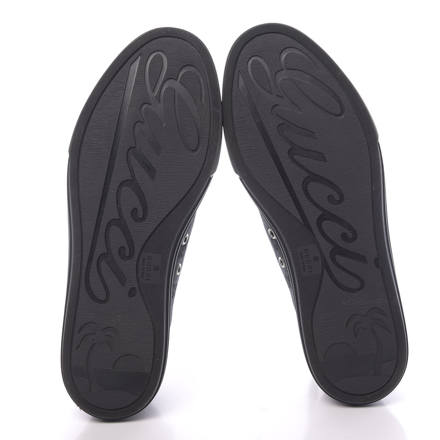 Gucci Monogram Mens Sneakers 8 Black Piombo 5 of 8