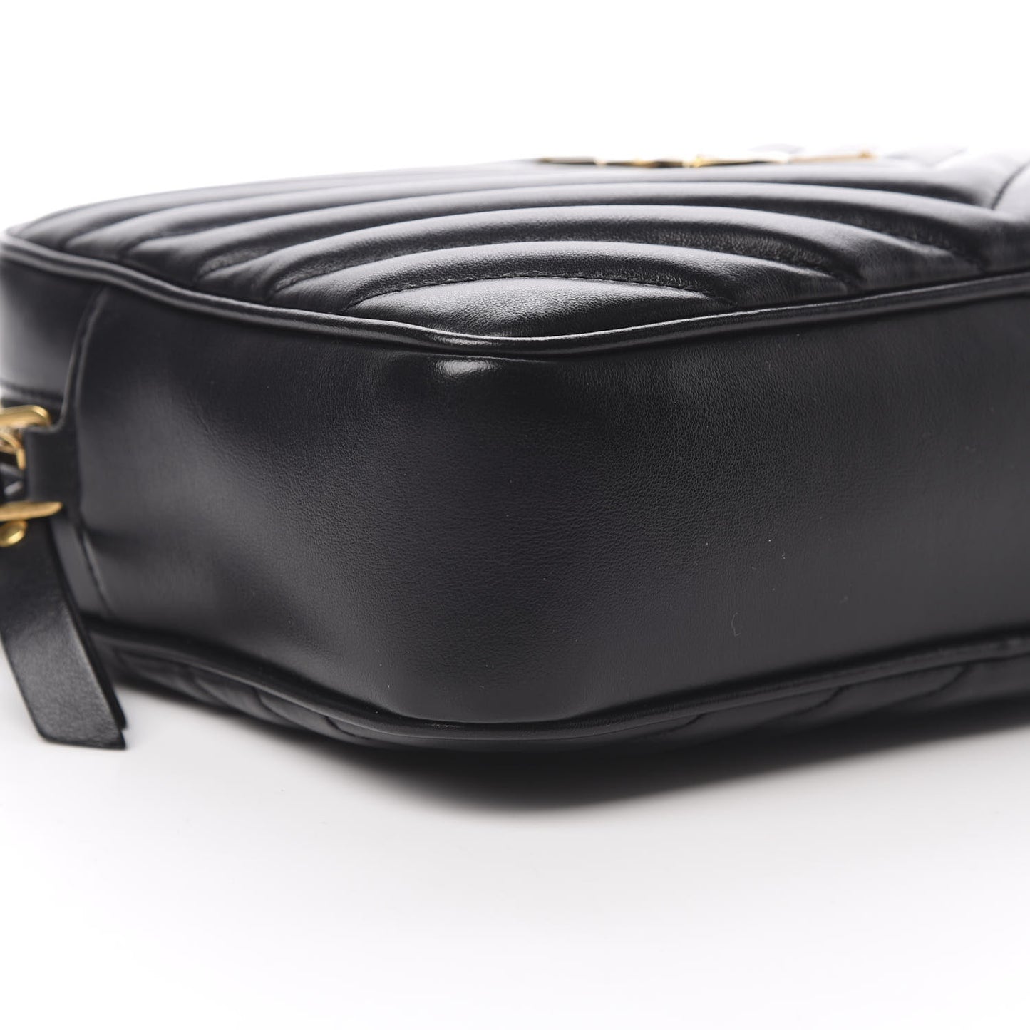 Calfskin Matelasse Monogram Lou Camera Bag Black