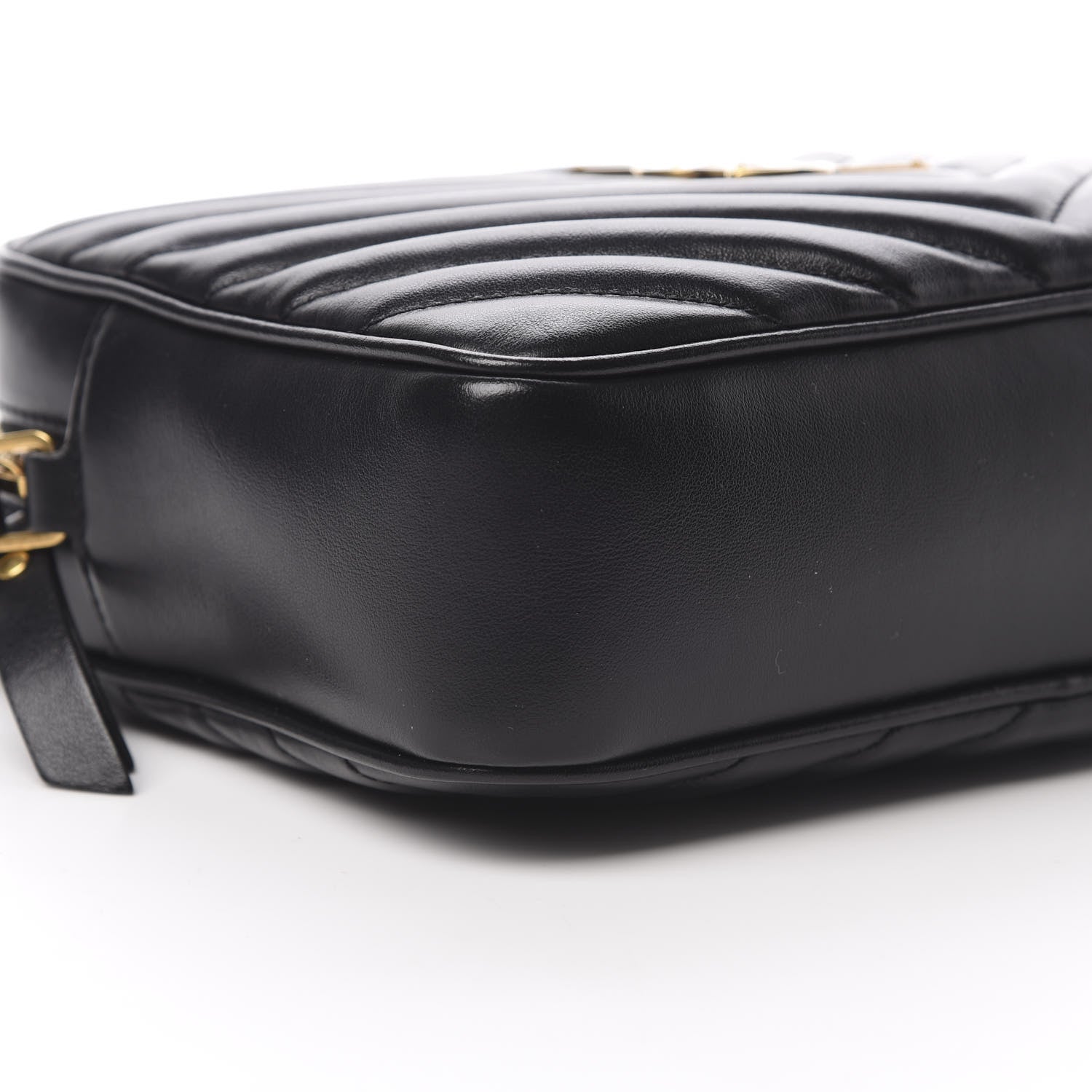 Saint Laurent Calfskin Matelasse Monogram Lou Camera Bag Black 9 of 10
