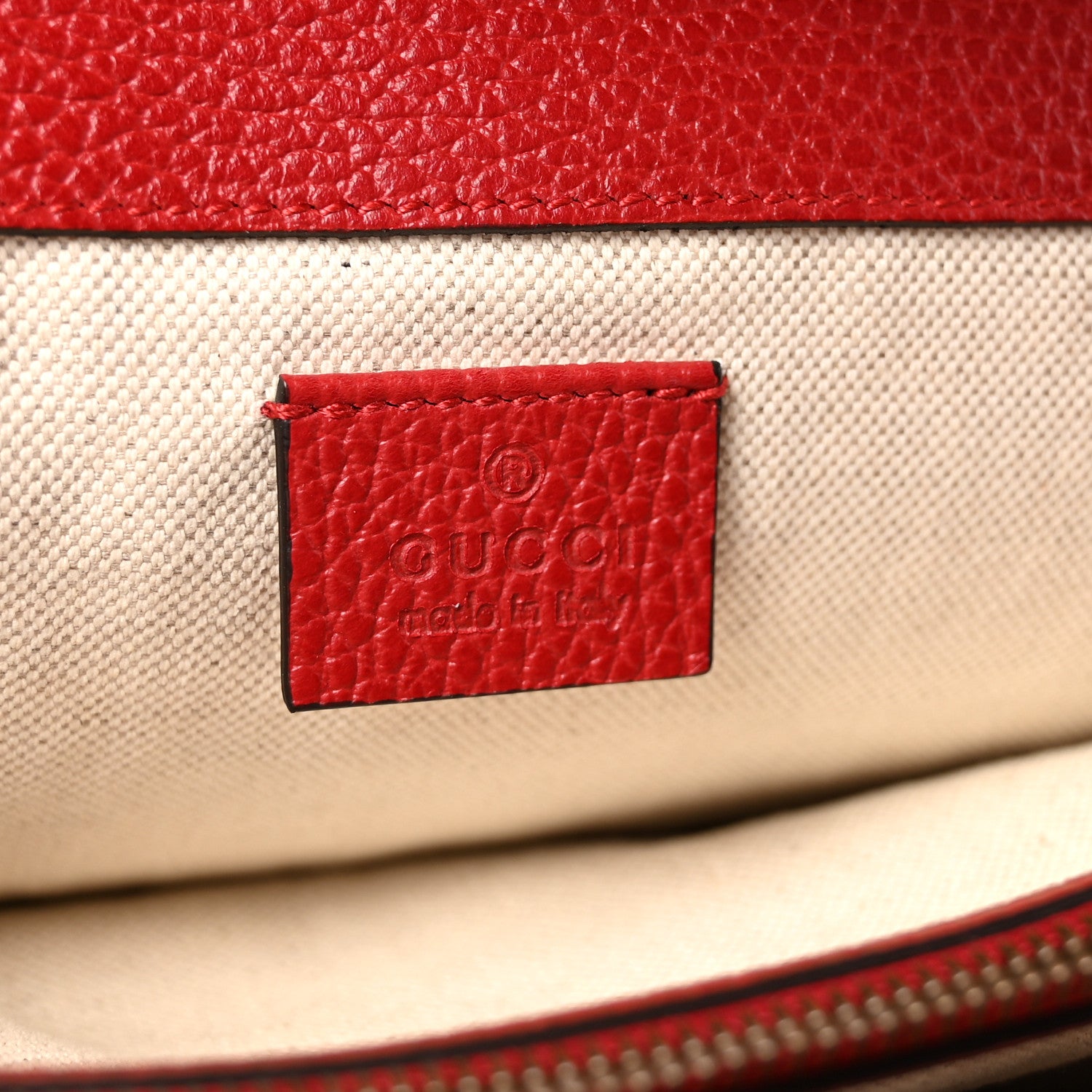Gucci Dollar Calfskin Swarovski Crystal Small Dionysus Shoulder Bag Hibiscus Red 6 of 10