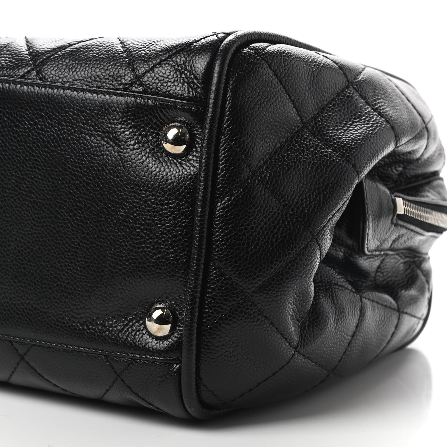Chanel Caviar Quilted CC Timeless Bowler Black 8 of 8