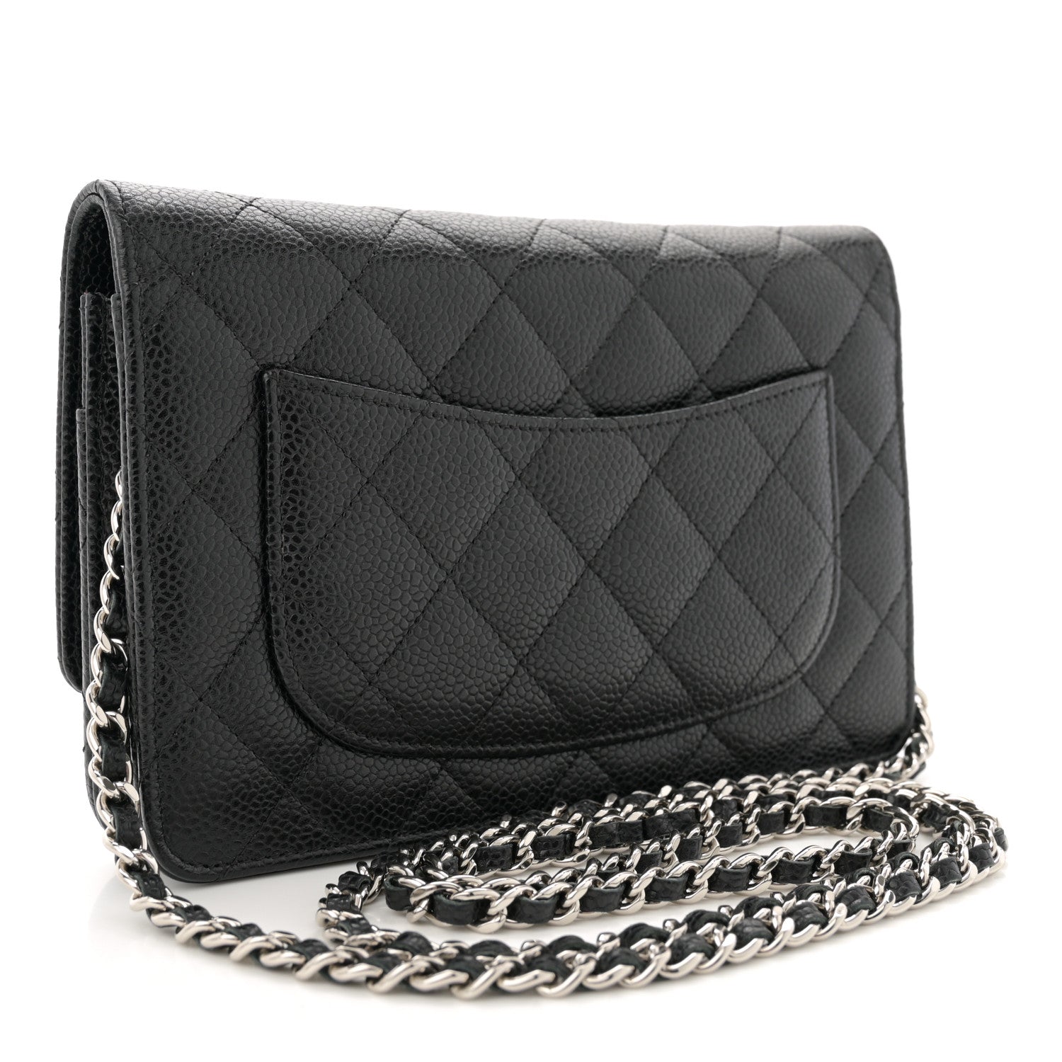 Chanel Caviar Quilted Wallet on Chain WOC Black 3 of 12