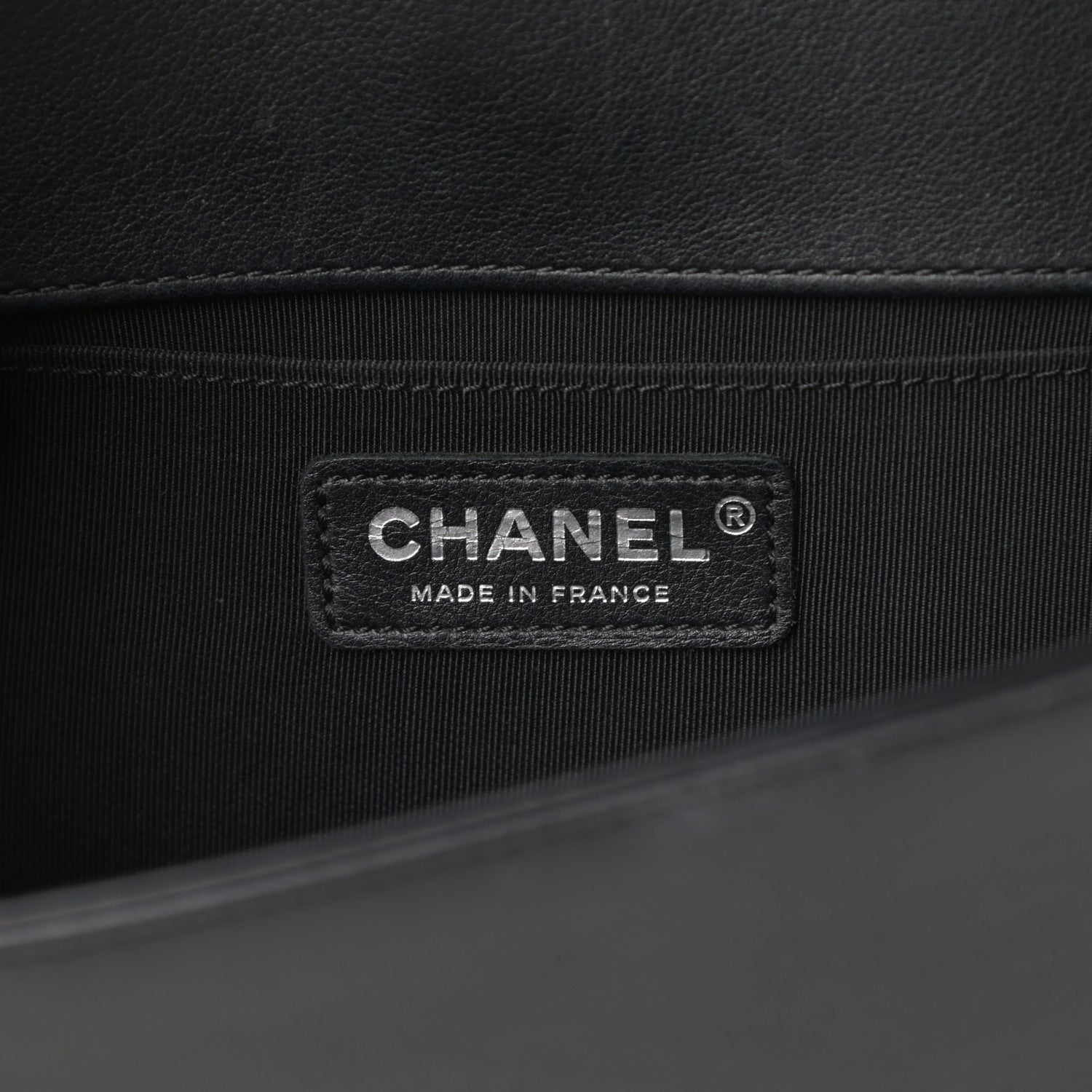 Chanel Calfskin Chevron Quilted Medium Boy Flap Black 6 of 14