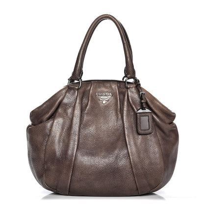Prada Cervo Deerskin Tote Fumo 1 of 16