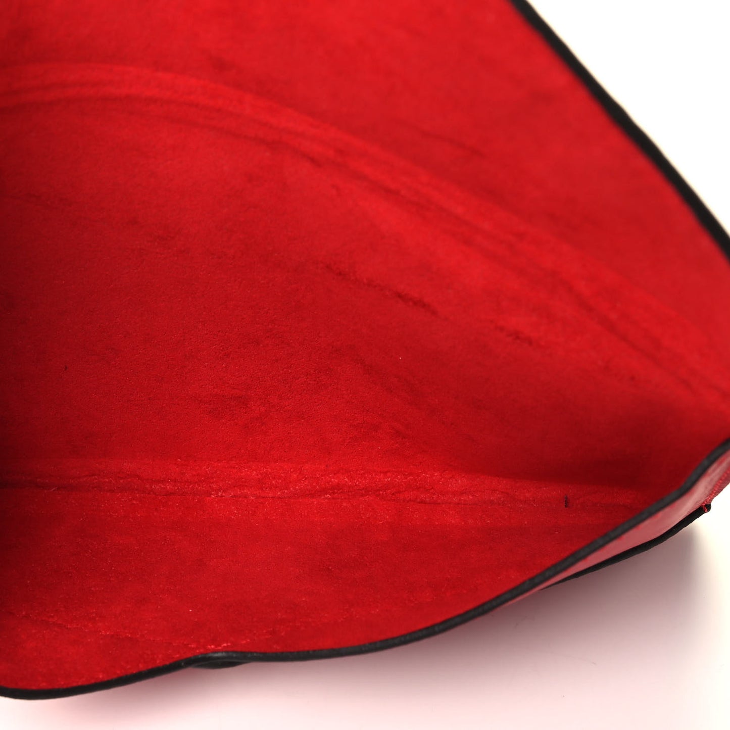 Veau Cachemire Chinese New Year Dog Envelope Pouch Red