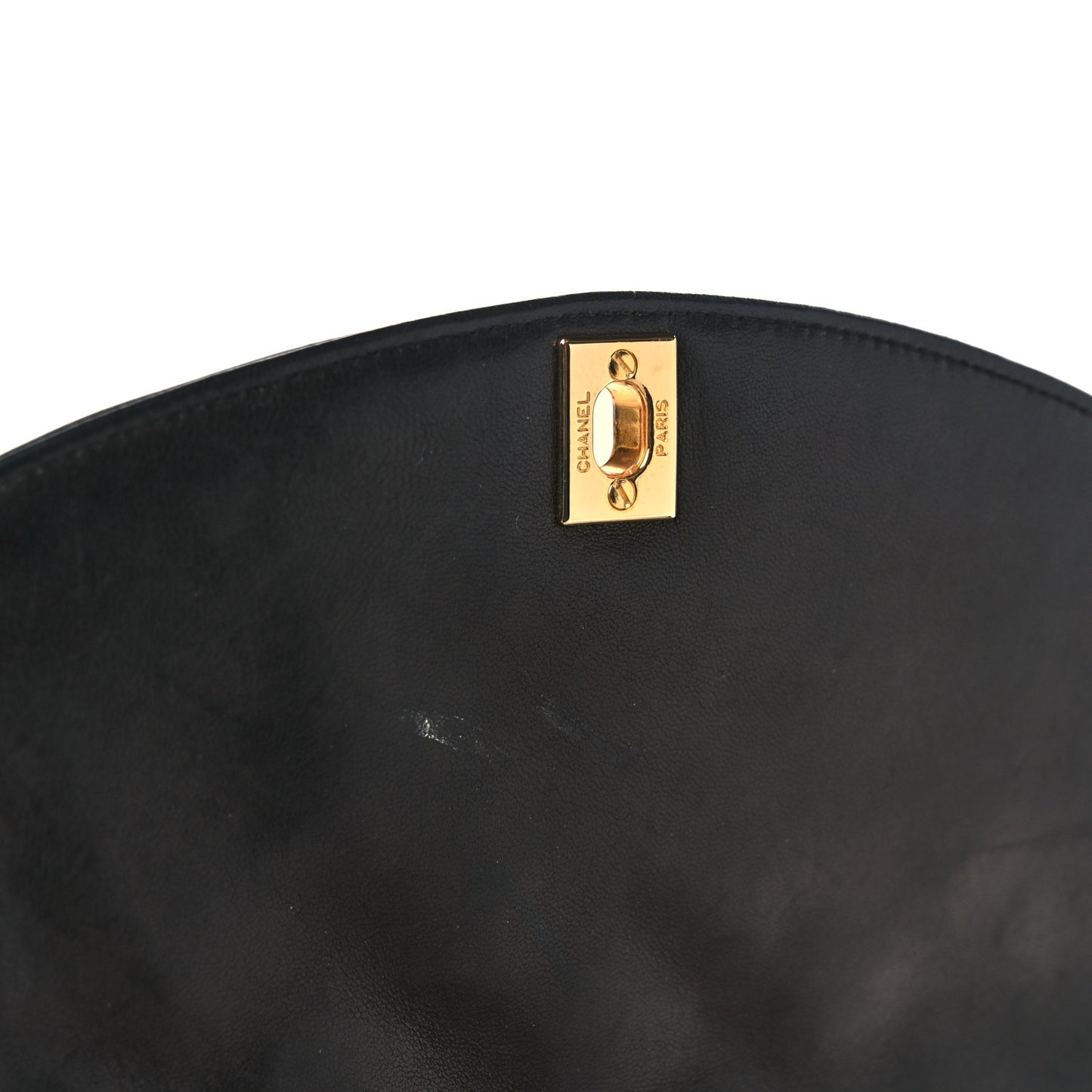 Lambskin Quilted Small Single Flap Black