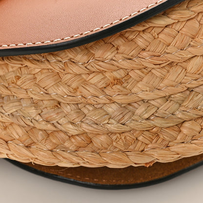 Loewe Calfskin Raffia Mini Gate Crossbody Bag Natural Tan 7 of 8