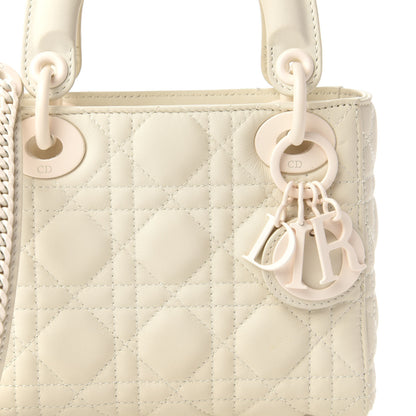 Christian Dior Ultra Matte Calfskin Cannage Mini Lady Dior White 9 of 10