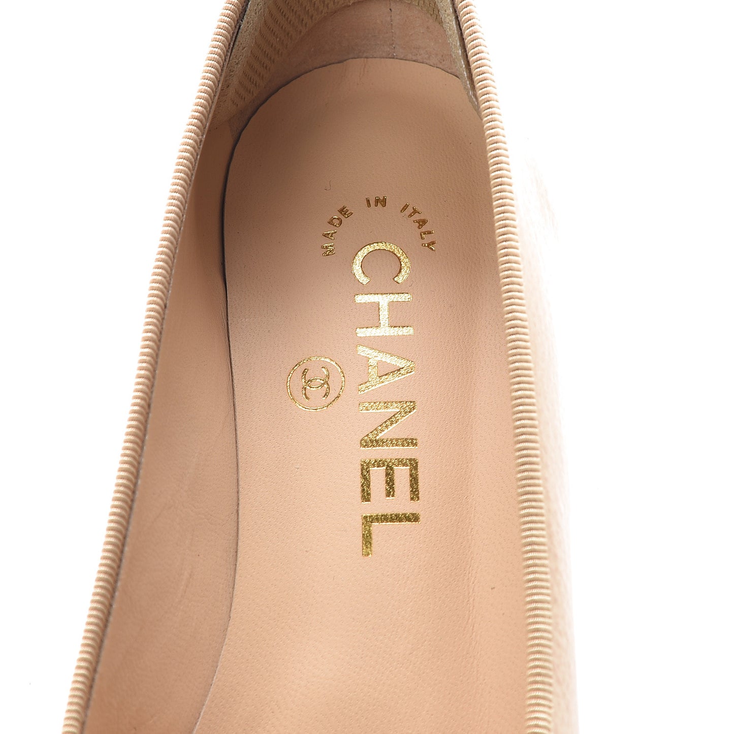 Patent CC Cap Toe Pumps 37 Light Beige Black