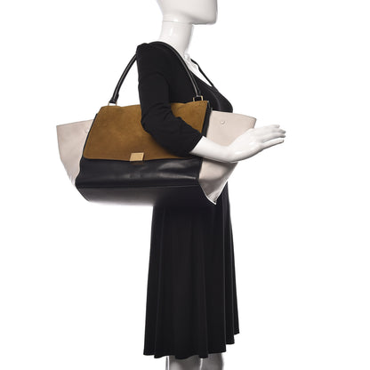 Celine Smooth Calfskin Suede Large Tri-Color Trapeze 2 of 17