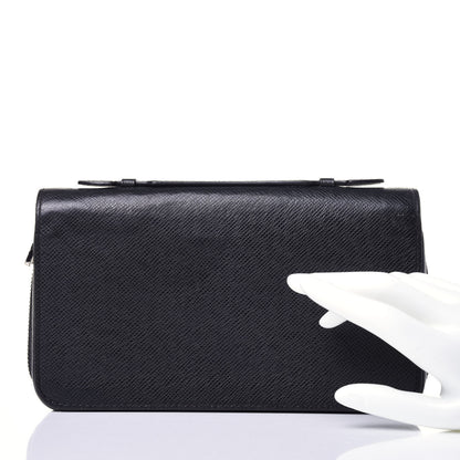 Louis Vuitton Taiga Zippy XL Wallet Black 2 of 9
