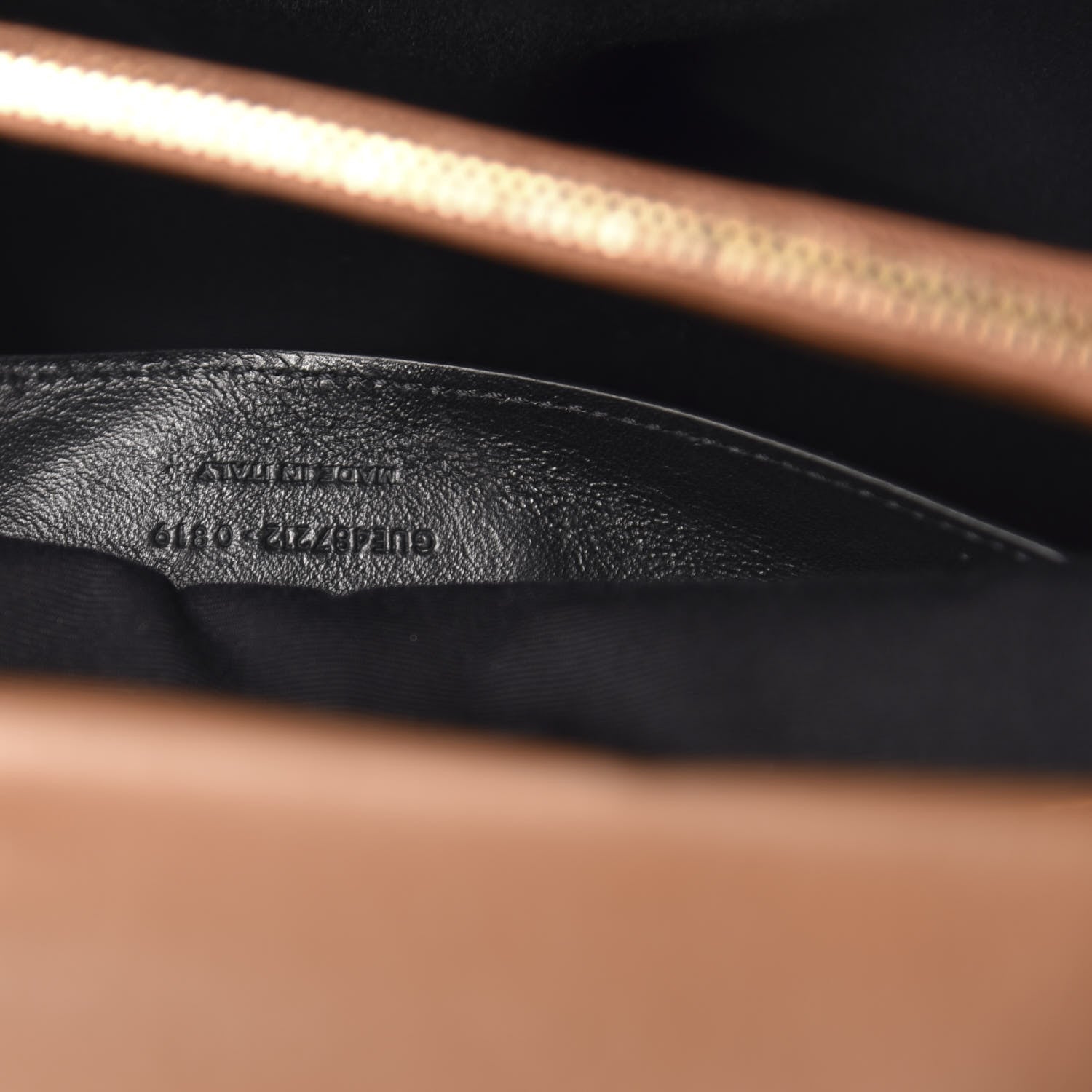 Saint Laurent Sheepskin Matelasse Chevron Monogram Large College Satchel Cognac 10 of 11