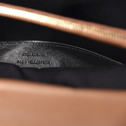 Saint Laurent Sheepskin Matelasse Chevron Monogram Large College Satchel Cognac 10 of 11