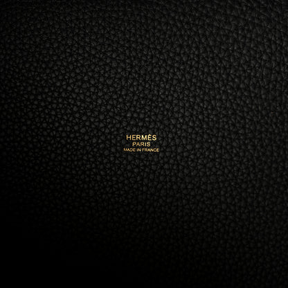Hermes Taurillon Clemence Picotin Lock 22 MM Black 9 of 15