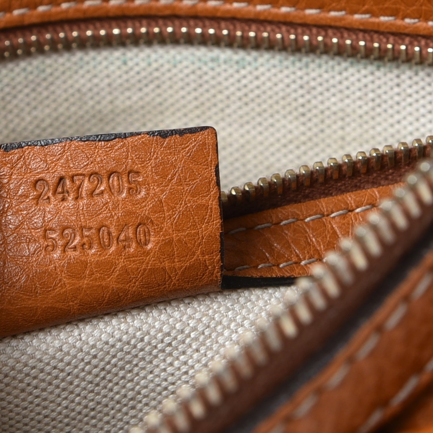 Calfskin Vintage Web Medium Boston Tobacco