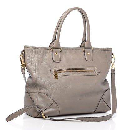 Prada Vitello Daino Shopping Satchel Argilla 3 of 10