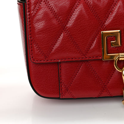 Givenchy Goatskin Quilted GV3 Mini Pocket Convertible Bag Vermillon 14 of 15
