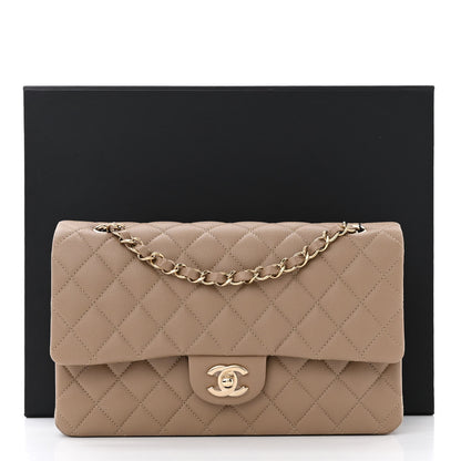 Chanel Caviar Quilted Medium Double Flap Dark Beige 11 of 11