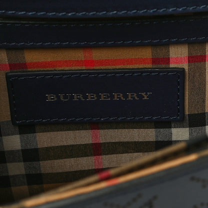 Burberry Calfskin Perforated Small Macken Crossbody Bag Regency Blue 6 of 16