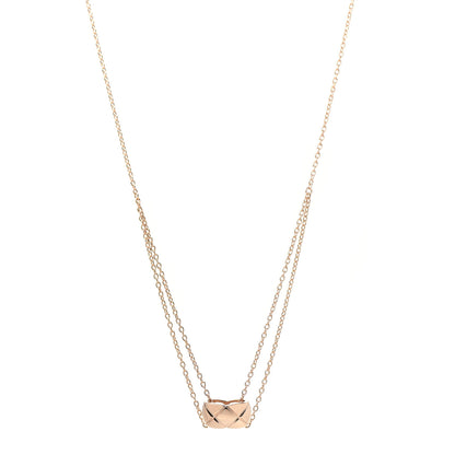 Chanel 18K Beige Gold Coco Crush Pendant Necklace 1 of 5