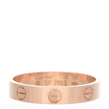 Cartier 18K Yellow Gold 3.5mm LOVE Wedding Band Ring 56 7.5 1 of 5