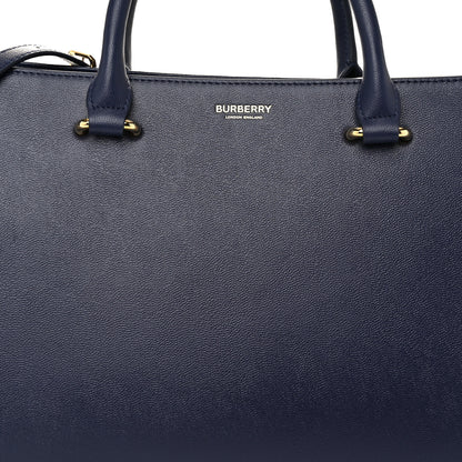 Burberry Calfskin Mega Check Small Banwell Tote Dark Canvas Blue 7 of 9