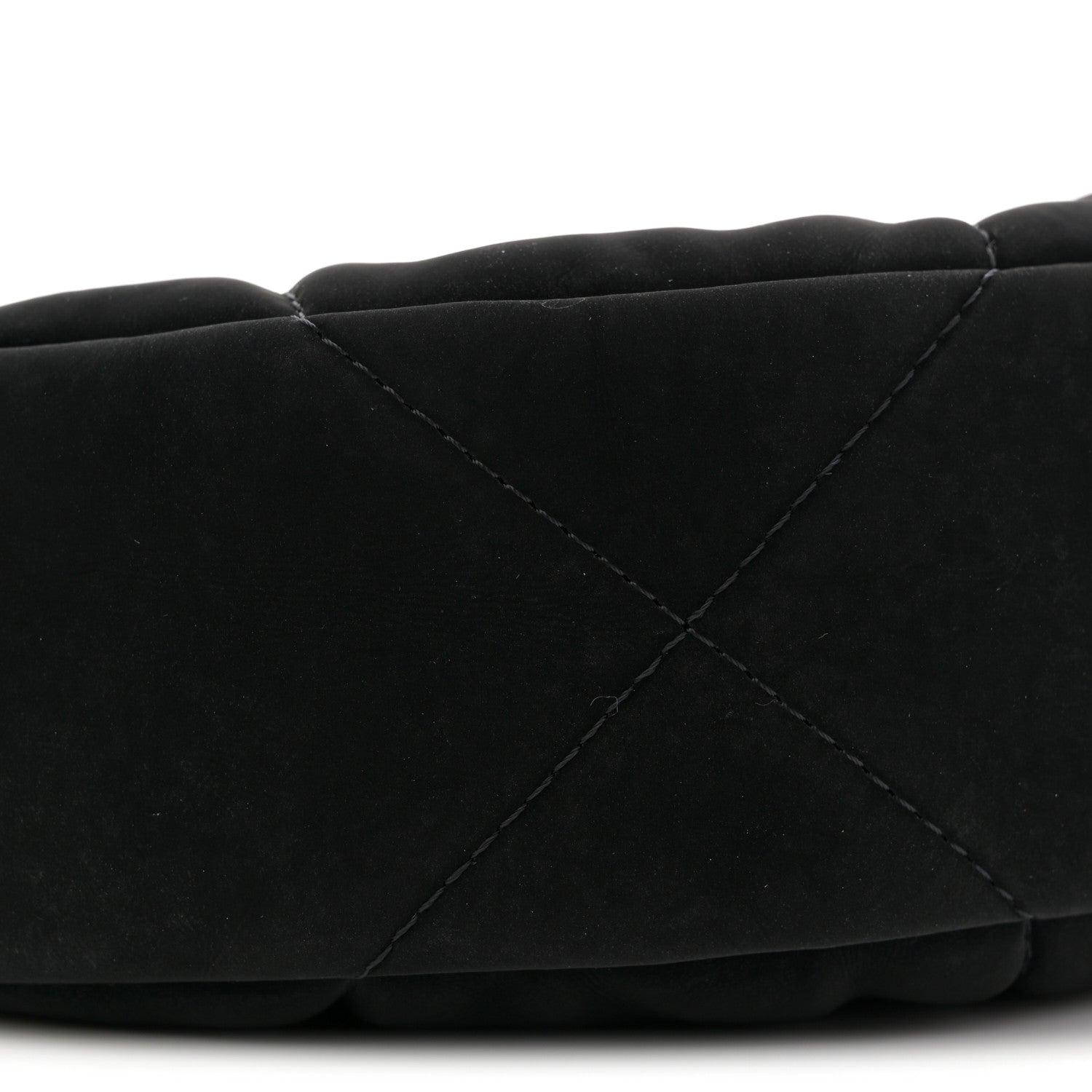 Chanel Velvet Effect Nylon Shiny Crumpled Calfskin Coco Neige Quilted Clutch With Chain Black 9 of 11
