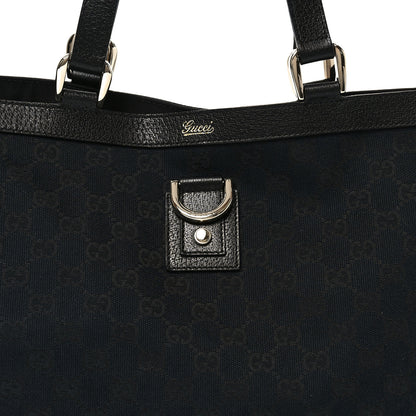 Gucci Monogram Large Abbey Tote Navy Black 7 of 9