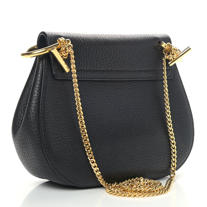 Chloe Grained Lambskin Mini Drew Shoulder Bag Black 3 of 8