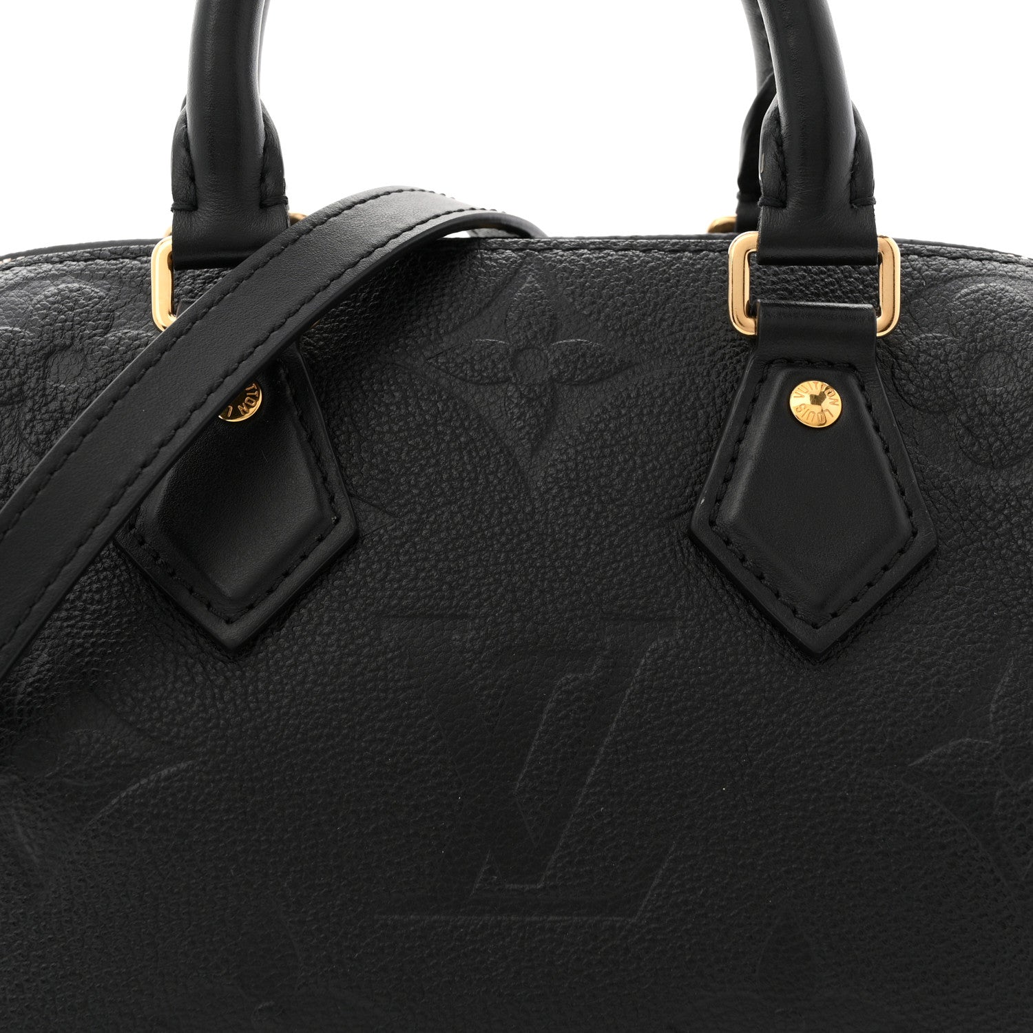 Louis Vuitton Empreinte Monogram Giant Speedy Bandouliere 20 Black 7 of 11