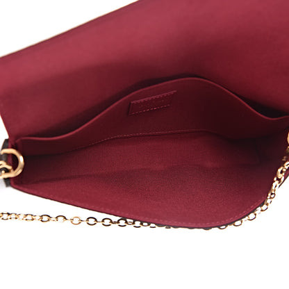Louis Vuitton Monogram Pochette Felicie Chain Wallet Fuchsia 5 of 10