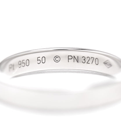 Cartier Platinum Diamond 3mm C De Cartier Wedding Band Ring 50 5.25 4 of 4