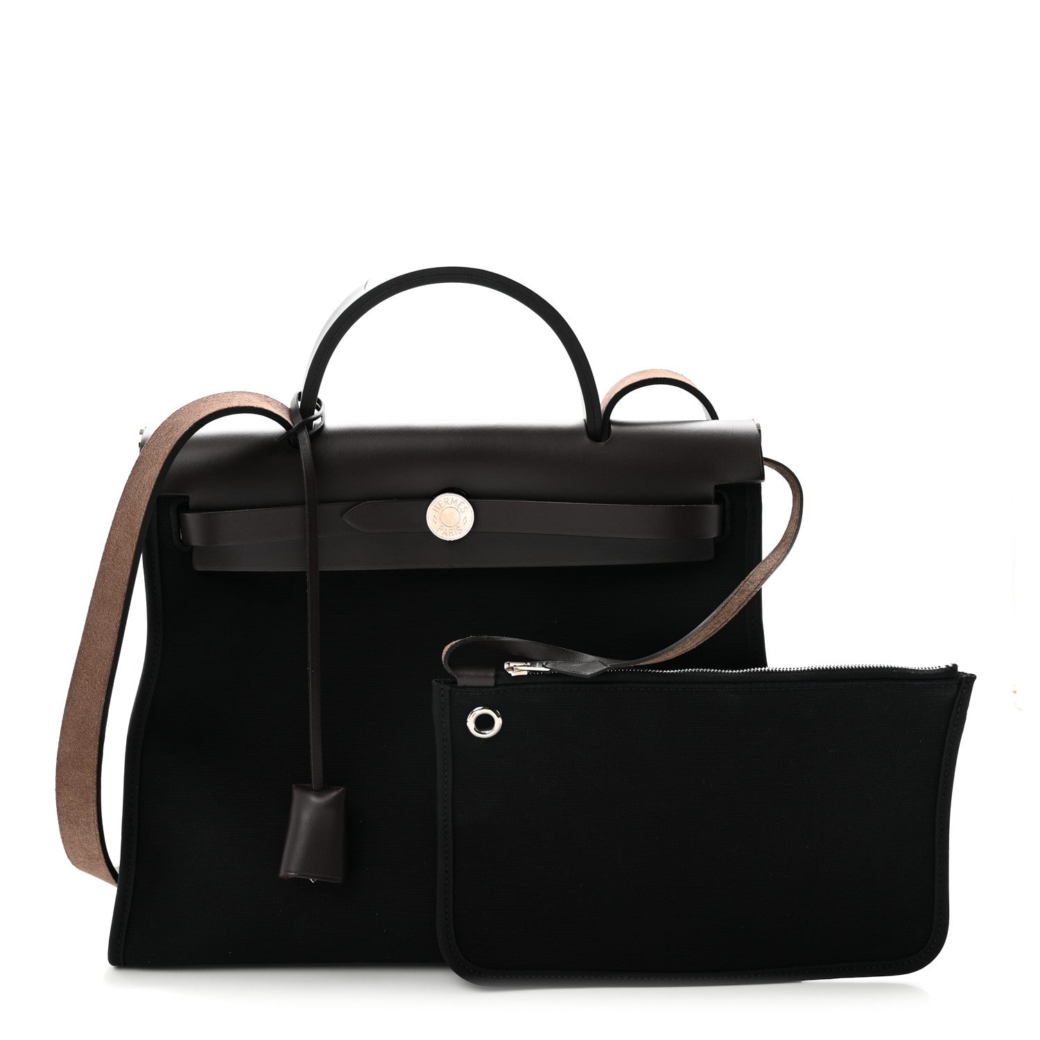 Hermes Toile Vache Hunter Herbag Zip 31 PM Ebene Black 3 of 11