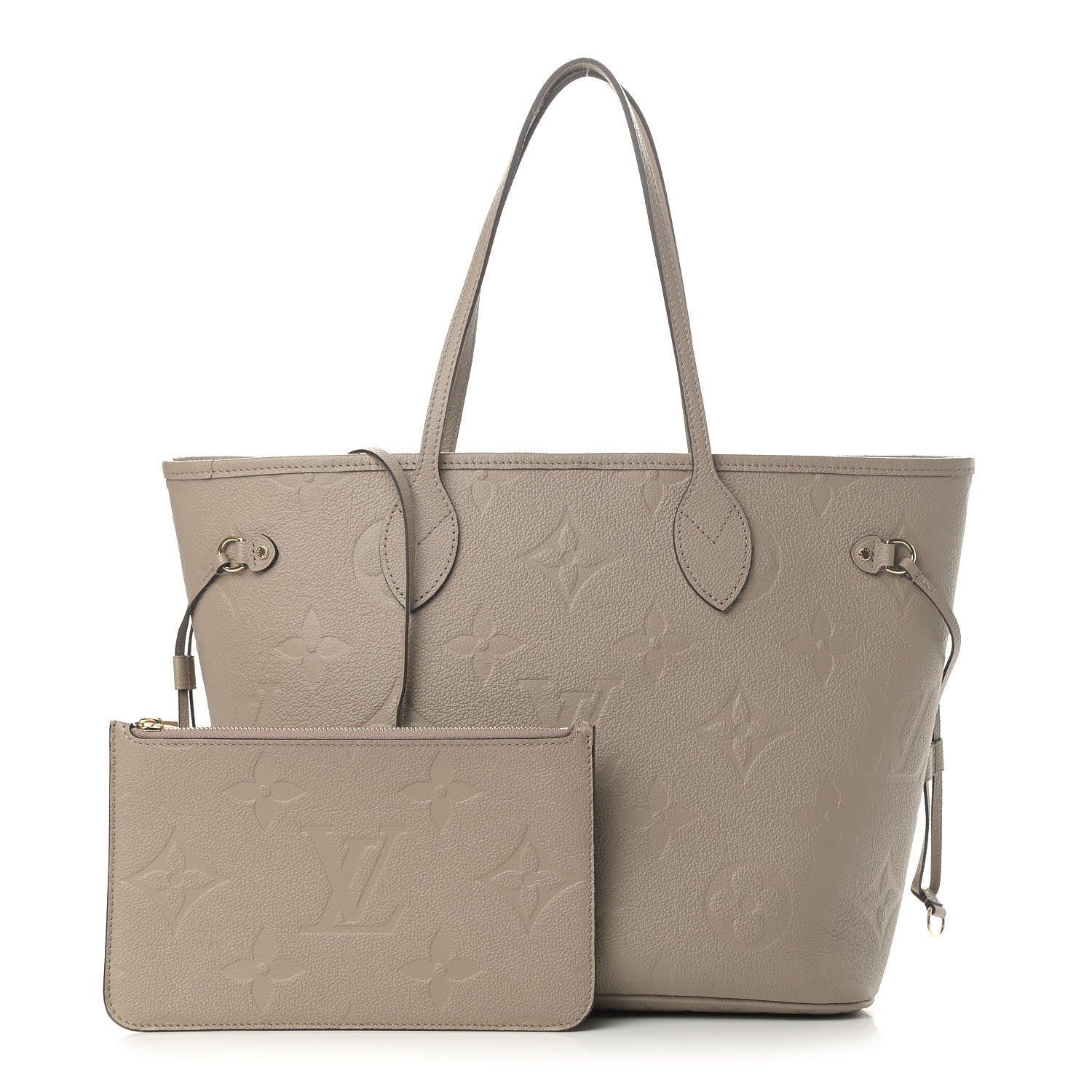 Louis Vuitton Empreinte Monogram Giant Neverfull MM Tourterelle 1 of 5