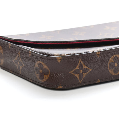 Louis Vuitton Monogram Pochette Felicie Chain Wallet Fuchsia 7 of 8