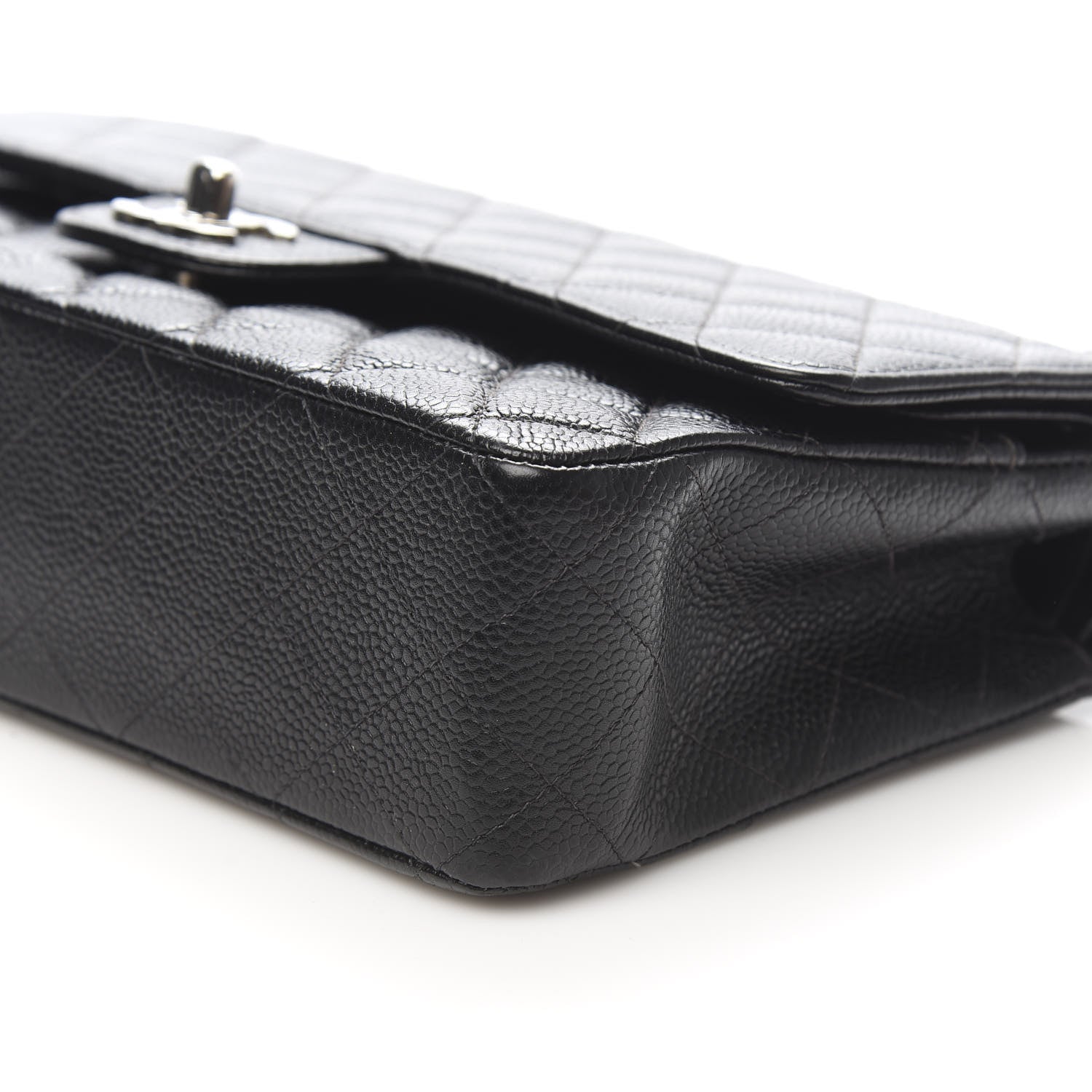Chanel Caviar Quilted Medium Double Flap Black 10 of 12
